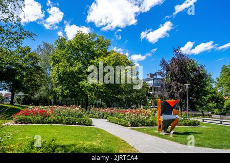 Parco a Schorndorf, Germania Foto Stock