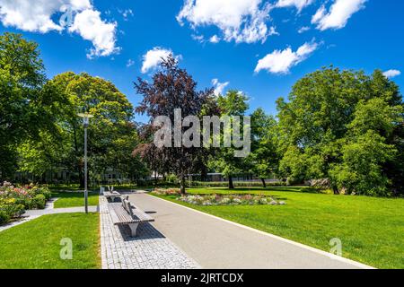 Parco a Schorndorf, Germania Foto Stock