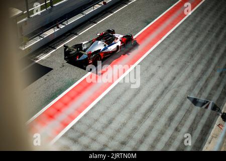 Barcellona, Spagna. 26th ago, 2022. 31 BECHE Mathias (swi), CIMADOMO Philippe (fra), VAN DER HELM Tijmen (nld), TDS Racing x Vaillante, Oreca 07 - Gibson, in azione durante la 4 ore di Barcellona 2022, 4th° round della 2022 European le Mans Series sul circuito di Barcellona-Catalunya dal 26 al 28 agosto, a Barcellona, Spagna - Foto Xavi Bonilla / DPPI Credit: DPPI Media/Alamy Live News Foto Stock