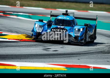 Barcellona, Spagna. 26th ago, 2022. 19 VISCAAL Bent (nld), FLORSCH Sophia (ger), Algarve Pro Racing, Oreca 07 - Gibson, in azione durante la 4 ore di Barcellona 2022, 4th° round della 2022 European le Mans Series sul circuito di Barcellona-Catalunya dal 26 al 28 agosto, a Barcellona, Spagna - Foto Xavi Bonilla / DPPI Credit: DPPI Media/Alamy Live News Foto Stock