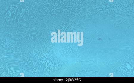 Dipinto astratto monocromatico blu con molti elementi grafici, spazio di copia Foto Stock