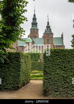 L'elegante palazzo reale di Rosenborg slot costruito da Christian IV a Copenaghen in Danimarca Foto Stock