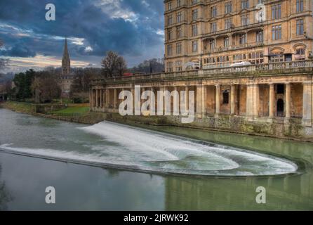 Fiume di Bath Avon Foto Stock