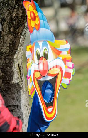 Decorazioni per feste in junina all'aperto a Rio de Janeiro. Foto Stock