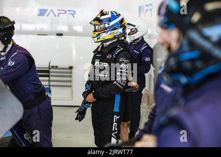 Barcellona, Spagna. 26th ago, 2022. FALB John (usa), Algarve Pro Racing, Oreca 07 - Gibson, ritratto durante la 4 ore di Barcellona 2022, 4th° round della 2022 European le Mans Series sul circuito di Barcellona-Catalunya dal 26 al 28 agosto a Barcellona, Spagna - Foto: Xavi Bonilla/DPPI/LiveMedia Credit: Independent Photo Agency/Alamy Live News Foto Stock