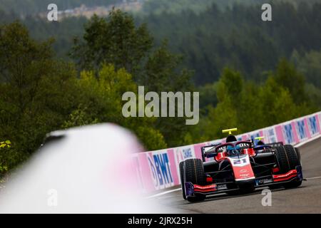 21 WILLIAMS Calan (aus), Trident, Dallara F2, azione in occasione del 11th° round del Campionato FIA di Formula 2 2022, dal 26 al 28 agosto 2022 sul circuito di Spa-Francorchamps, a Francorchamps, Belgio - Foto Julien Delfosse/DPPI Foto Stock