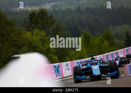 03 DOOHAN Jack (aus), UNI-Virtuosi Racing, Dallara F2, azione in occasione del 11th° round del Campionato FIA di Formula 2 2022, dal 26 al 28 agosto 2022 sul circuito di Spa-Francorchamps, a Francorchamps, Belgio - Foto Julien Delfosse/DPPI Foto Stock