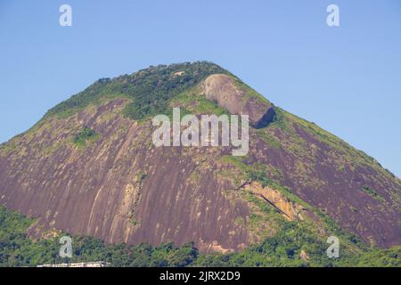 collina delle capre - pietra della Maroca - Lagoa Rodrigo de Freitas - Rio de Janeiro Brasile Foto Stock