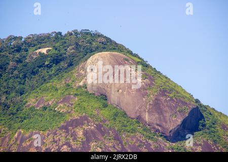 collina delle capre - pietra della Maroca - Lagoa Rodrigo de Freitas - Rio de Janeiro Brasile Foto Stock