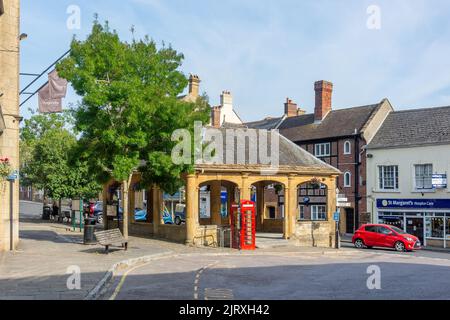 The Ancient Market House, Market Place, Ilminster, Somerset, Inghilterra, Regno Unito Foto Stock