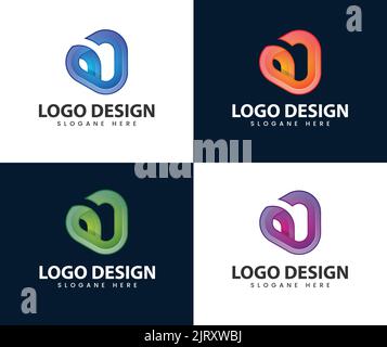Design del logo lettera p per la riproduzione di supporti triangolari. Play Media lettera P logo design concept template. Line p play logo design Illustrazione Vettoriale