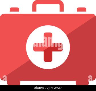 Uno scudo medico di protezione della salute con croce Illustrazione Vettoriale