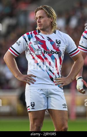 Newport, Regno Unito. 26th ago, 2022. DaN Thomas di Bristol Bears durante la partita a Newport, Regno Unito, il 8/26/2022. (Foto di Mike Jones/News Images/Sipa USA) Credit: Sipa USA/Alamy Live News Foto Stock