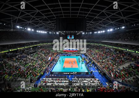 Arena Stozice, sede del Campionato del mondo di pallavolo 2022 a Lubiana, Slovenia Foto Stock