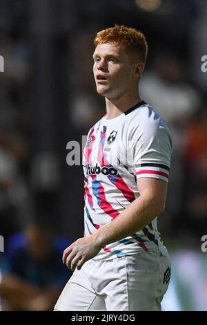 Newport, Regno Unito. 26th ago, 2022. Harry Rowson di Bristol Bears durante il gioco a Newport, Regno Unito, il 8/26/2022. (Foto di Mike Jones/News Images/Sipa USA) Credit: Sipa USA/Alamy Live News Foto Stock