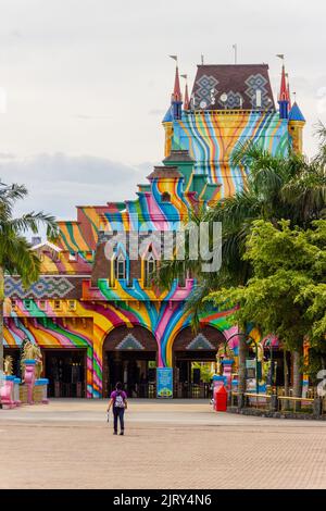 Castello delle Nazioni Beto Carrero World Santa Catarina, Brasile - 4 maggio 2019: Castello delle Nazioni all'ingresso del mondo Beto Carrero, alla ent Foto Stock