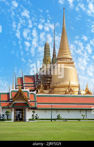 Vista del Grand Palace, Bangkok, Thailandia Foto Stock