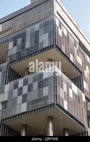 Facciata dell'edificio EDISE nel centro di Rio de Janeiro. Foto Stock