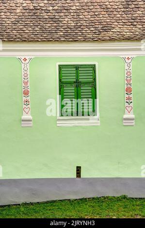 Villaggio sassone Viscri, Romania Foto Stock