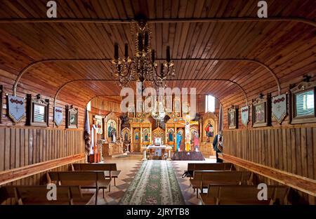 Tempio sotterraneo in onore di Giobbe di Pochayiv, Santa Dormizione Pochayiv Lavra, Ucraina Foto Stock