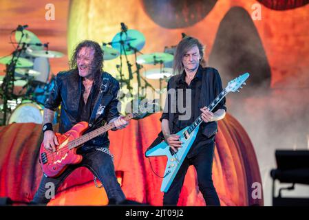 23 giugno 2022: Helloween si esibirà al festival Hellfest Open Air Foto Stock