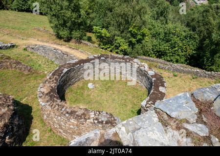 Castro de Coana, un insediamento dell'età del ferro. Asturias, Spagna. Foto Stock