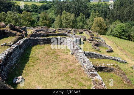 Castro de Coana, sito archeologico dell'età del ferro. Asturias, Spagna. Foto Stock