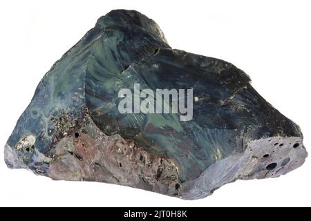 Scorie di rame di Mansfeld, Germania, isolate su sfondo bianco Foto Stock