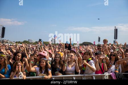 Sugababes in scena al Victorious Festival 2022. Southsea comune. 27 agosto 2022. Credit: Alamy Live News/Charlie Raven Credit: Charlie Raven/Alamy Live News Foto Stock