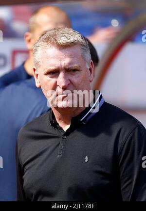 Sunderland, Regno Unito. 27th ago, 2022. Dean Smith, direttore della città di Norwich, durante la partita del campionato Sky Bet tra Sunderland e Norwich City allo Stadio di luce il 27th 2022 agosto a Sunderland, Inghilterra. (Foto di Mick Kearns/phcimages.com) Credit: PHC Images/Alamy Live News Foto Stock