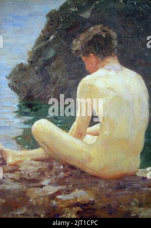 Henry Scott Tuke - Luglio Dom (1913). Foto Stock