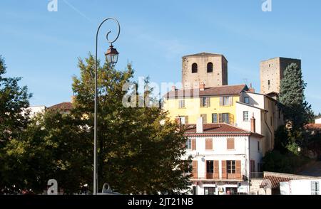 Torre, Castello-Forte, St Cyr au Mont d'Or, Lione, Auvergne-Rodano-Alpi, Francia Foto Stock