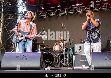 Torino Italia. 26 agosto 2022. Il cantautore americano ELI SMART suona dal vivo sul palco allo spazio 211 durante il 'Todays Festival 2022'. Foto Stock