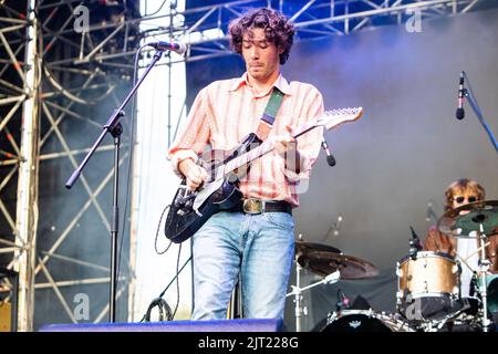 Torino Italia. 26 agosto 2022. Il cantautore americano ELI SMART suona dal vivo sul palco allo spazio 211 durante il 'Todays Festival 2022'. Foto Stock