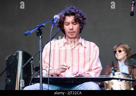 Torino Italia. 26 agosto 2022. Il cantautore americano ELI SMART suona dal vivo sul palco allo spazio 211 durante il 'Todays Festival 2022'. Foto Stock