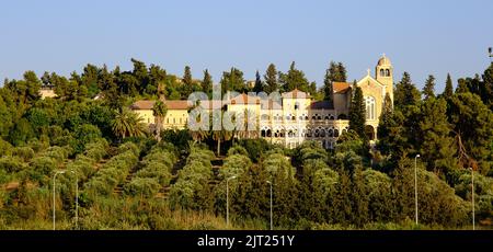 Latrun, Israele - 21,2020 luglio: Monastero dei monaci silenziosi a Latrun. Foto Stock