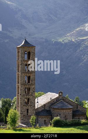 Sant Climent de Taull, una delle chiese romaniche catalane del Vall de Boi Foto Stock