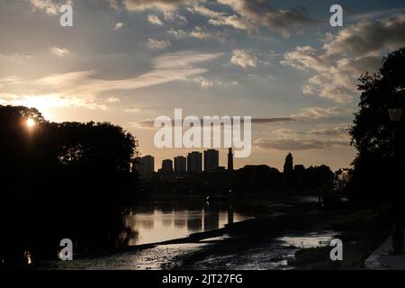 River Thames, Chiswick, Londra, Regno Unito Foto Stock