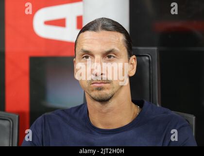 Milano 28 Agosto Stadio G Meazza campione serie A Tim 2022/23 AC Milano - FC Bologna nella foto : Zlatan Ibrahimovic Foto Antonio Saia Foto Stock