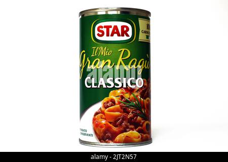 STAR Gran Ragù Pasta Salsa Classico a base di carne italiana. STAR S.p.A. è una società Gbfoods Foto Stock