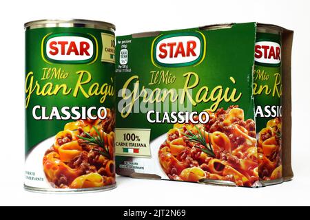 STAR Gran Ragù Pasta Salsa Classico a base di carne italiana. STAR S.p.A. è una società Gbfoods Foto Stock