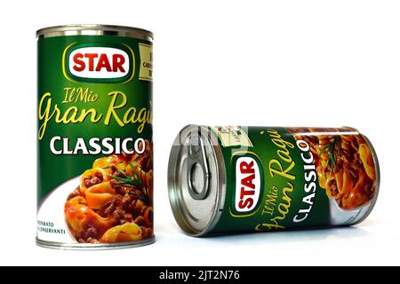 STAR Gran Ragù Pasta Salsa Classico a base di carne italiana. STAR S.p.A. è una società Gbfoods Foto Stock