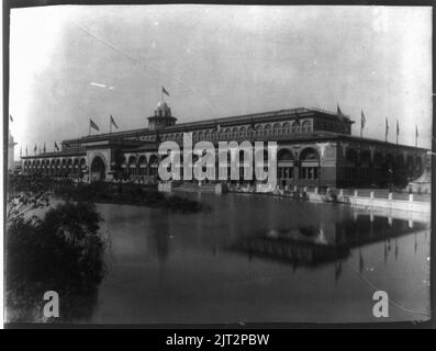 Edificio di trasporto, World's Columbian Exposition, Chicago, Illinois Foto Stock