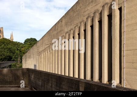 Dunelm casa di grado II elencati brutalist cemento studente Unione costruzione ove arup durham contea uk Foto Stock