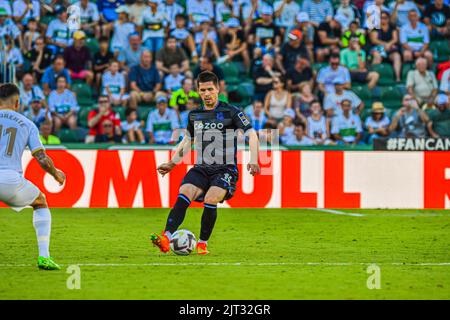 ELCHE, SPAGNA - 27 AGOSTO: Aihen Muñoz di Real Sociedad durante la partita tra Elche CF e Real Sociedad de Futbol di la Liga Santander il 27 agosto 2022 a Martínez Valero di Elche, Spagna. (Foto di Samuel Carreño/ PX Images) Foto Stock