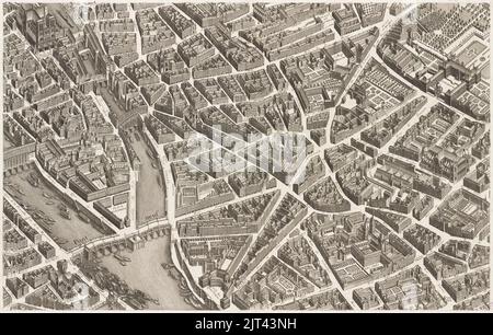 Mappa Turgot di Parigi, foglio 11 - Norman B. Leventhal Map Center. Foto Stock