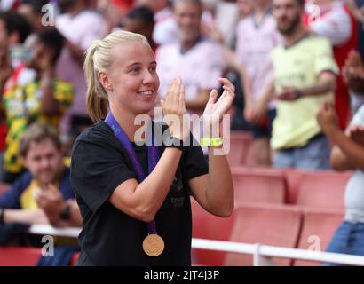 Londra, Regno Unito. 27th ago, 2022. Beth Mead (leonesse dell'Arsenale e dell'Inghilterra) alla partita dell'EPL Arsenal contro Fulham, presso l'Emirates Stadium, Londra, Regno Unito il 27 agosto 2022. Credit: Paul Marriott/Alamy Live News Foto Stock