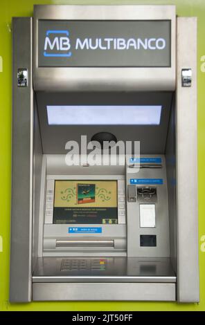 ATM, Città Vecchia, Funchal, Madeira, Portogallo, Europa Foto Stock