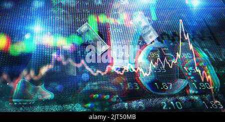 Scommesse online, analisi e statistiche per il gioco di calcio Foto Stock