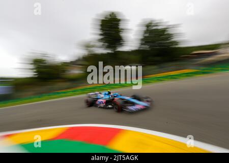 Spa Francorchamps, Vallonia, Belgio. 27th ago, 2022. Esteban OCON(fra) Alpine A522 (Credit Image: © Alessio De Marco/ZUMA Press Wire) Foto Stock